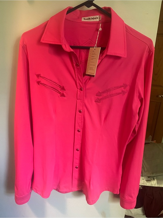Ranch Dressn Tops - Ranch Dress’n- Pink with stitching